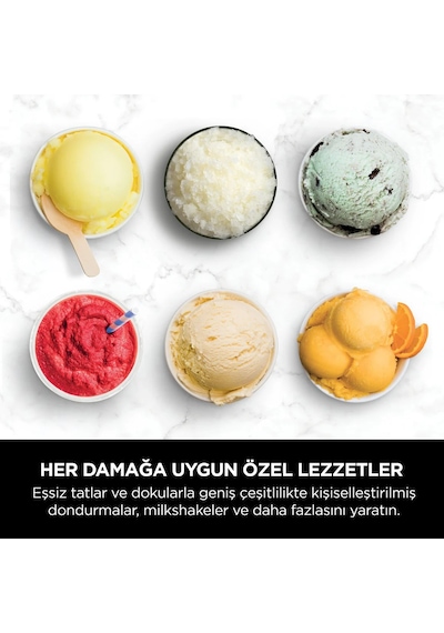 Creami Deluxe 10-in-1 Dondurma Ve Frozen Makinesi Siyah Çok Amaçlı Kullanım İçin Ergonomik Tasarım