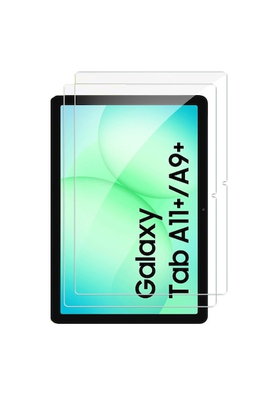 Samsung Galaxy Uyumlu Tab A11 Plus 2025 Kılıf Ekran Koruyucu Kalem Seti 360 Dönebilen Kapak Ön Arka Koruma Pembe