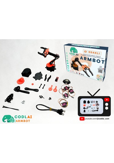 Codlaı Armbot Lite 4 Eksen Programlanabilir Robotik Kol Elektronik Başlangıç Seti