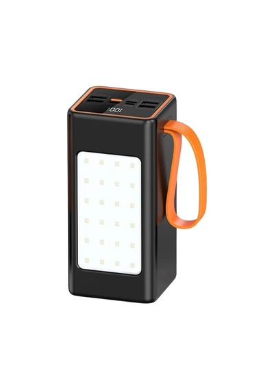 Acl 50.000 Mah Dijital Göstergeli Powerbank 22.5w Hızlı Şarj Destekli Batarya - Kampçı Bataryası Siyah