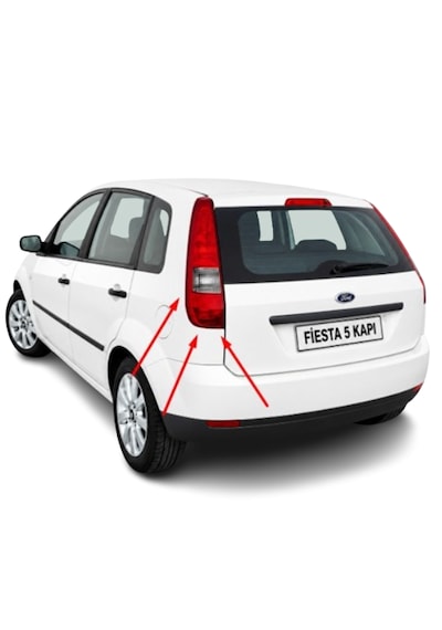 Ford Fiesta 5 Kapı 2002-2005 Arası Depo Sağ Ve Sol Stop Lambası 2s61-13a602-bg / 2s61-13a603-bg
