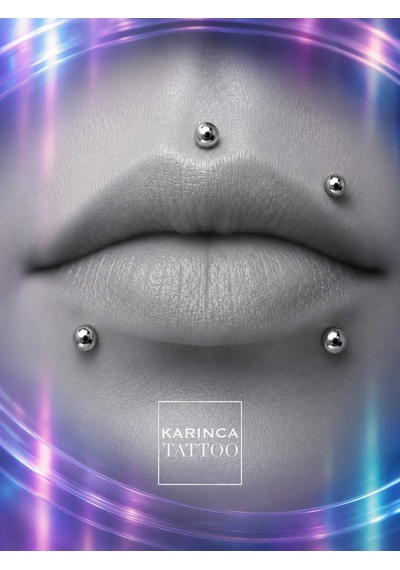 Titanyum Piercing Labret Tragus Flat Conch Dudak Nostril çok renkli