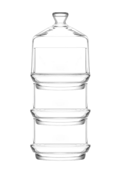 Lavv Berry 3 Katlı Fanus - 22x8 Cm Çok Renkli