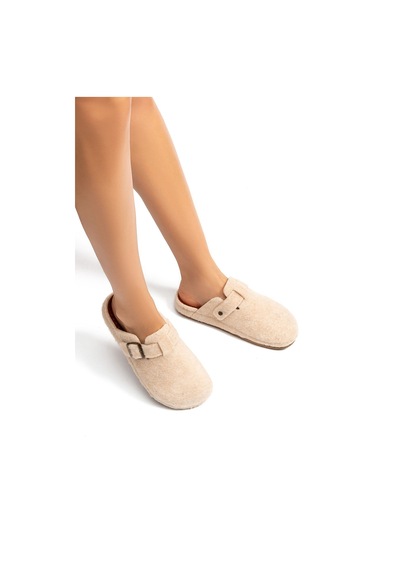 Twigy Tuana Kadın, Garson Boy Ev Terliği Krem 36/40 EE0202 Krem