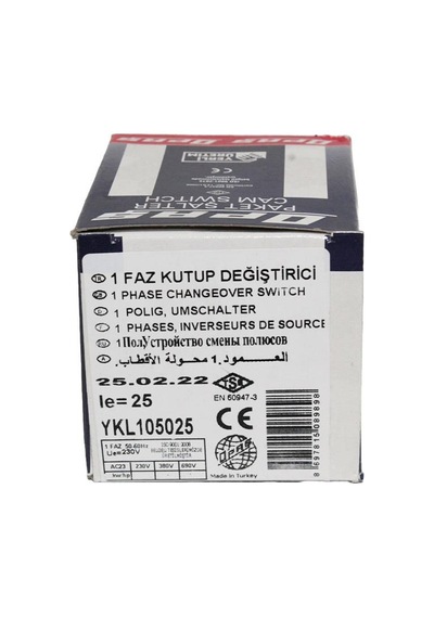OPAŞ 1X25A 1-0-2 Kilitli Şalter