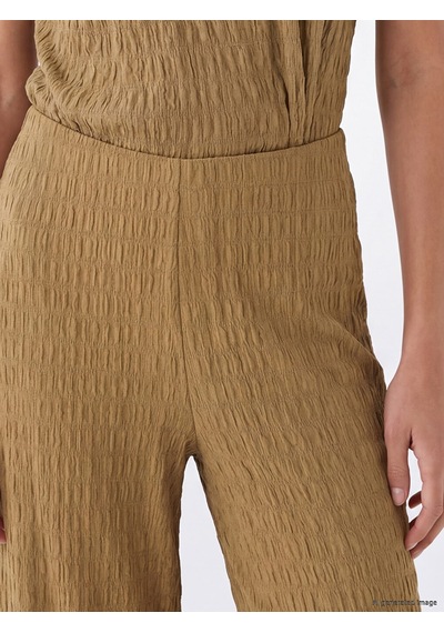 Lcwaıkıkı Classic Sarı Beli Lastikli Dokulu Kadın Pantolon