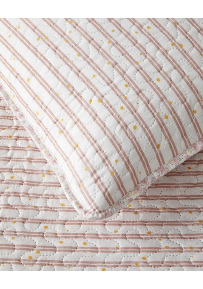 English Home Belle Band Çift Kişilik Yatak Örtüsü Takımı 200x220 Cm Pembe Pembe