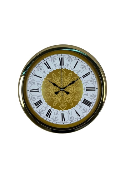 Gold Motifli 40 Cm Metal Duvar Saati Diğer