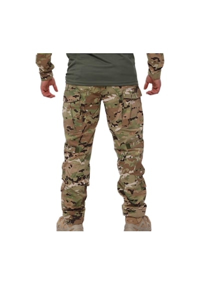 Single Sword Dizlikli Kamuflaj Tactical Erkek Pantolon - Outdoor Taktik Pantolon Haki