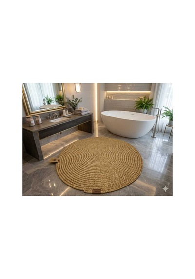 Dekoratif Hasır Kilim Kahverengi