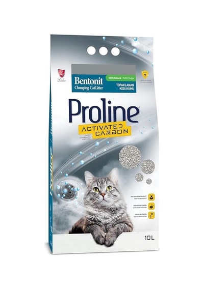 Proline Proline Aktif Karbonlu Topaklanan Doğal Kedi Kumu 10 Lt