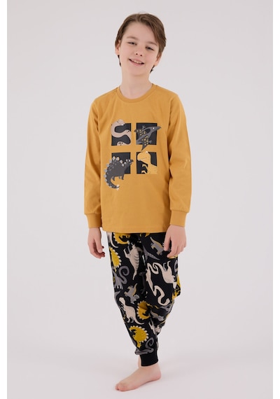 Rolypoly Erkek Çocuk Sarı Pijama Takımı 5274-48638 Sarı