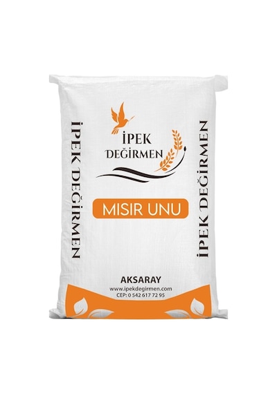 İpek Değirmen Mısır Unu 5 kg Taş Değirmen Taze Doğal Yerli Glutensiz Katkısız Tam Mısır Unu