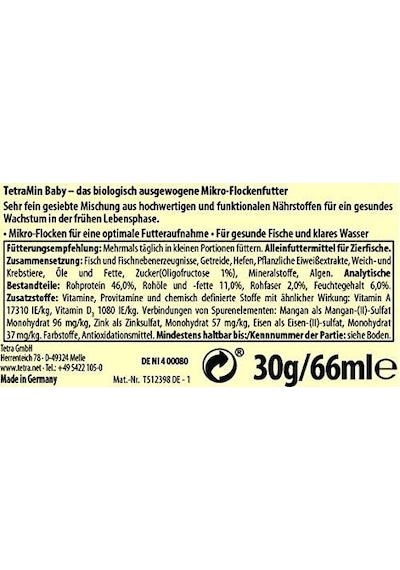 Tetra Yem Tetramin Baby 66 Ml