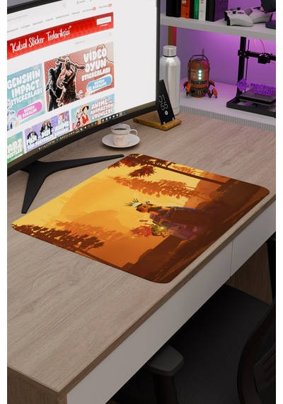Risk Of Rain Kaymaz Dikişli Kauçuk Oyuncu Mousepad V1 - 48x40 Xl Gaming Mouse Pad Fare Altlığı