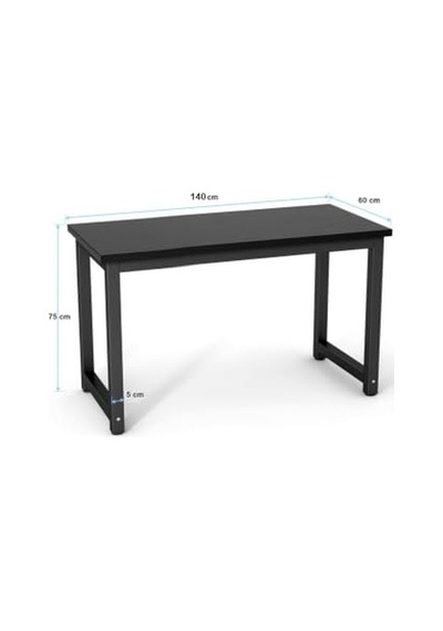 Forge 160 X 60 Cm Oyuncu Masası, Bilgisayar Masası, Metal Ayaklı, Siyah 120x60