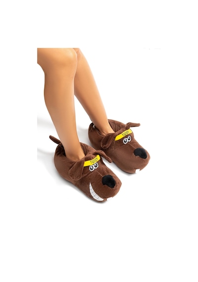 Twigy Aero Kadın Hayvanlı Panduf Kahverengi 36/41 EE0540 Kahverengi