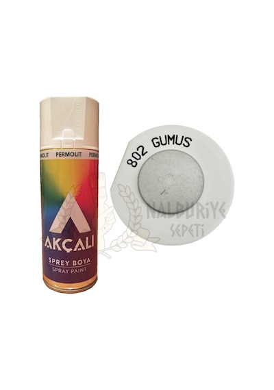 Akçalı Gümüş Gri Sprey Boya 400 ML - 802