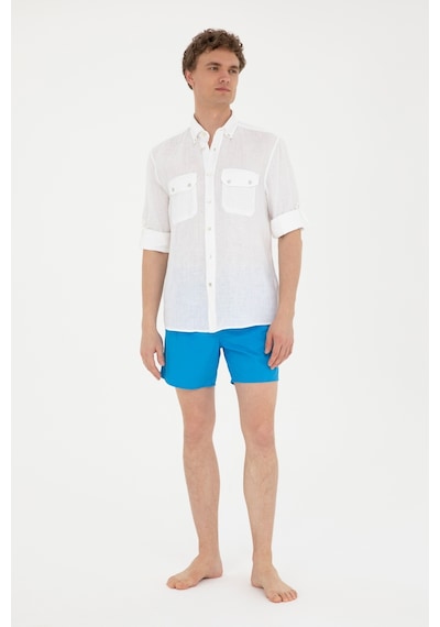 U.s. Polo Assn. Erkek Saks Deniz Şortu 50282927-vr045 Sax