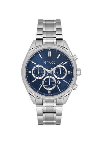 Ferrucci Gümüş Çelik Kordon Erkek Kol Saati L03634m.04 Gümüş