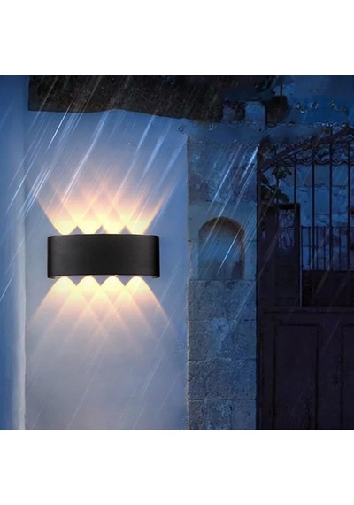 15w Dekoratif Çift Yönlü Led Duvar Apliği - 8 Led'li Modern Tasarım, Cata Kapri Dış Ve İç Mekan Aydınlatma Lam Diğer