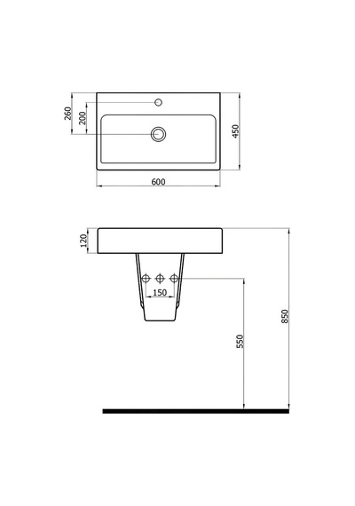 Newarc Power Lavabo 4800 Pow.l060