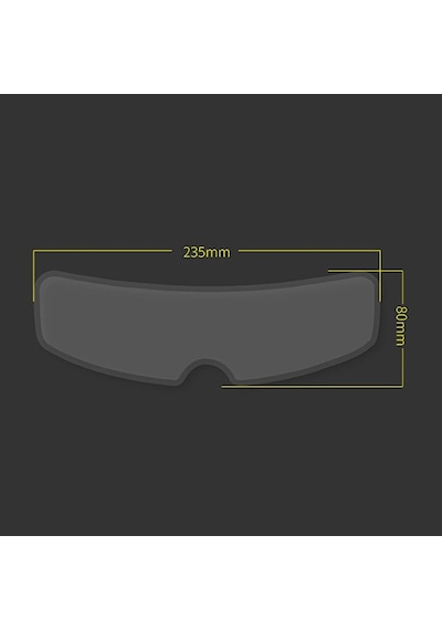 Motosiklet Kask Lens Filmi Evrensel Yağmur Kaydırıcı Şeffaf (529443670)