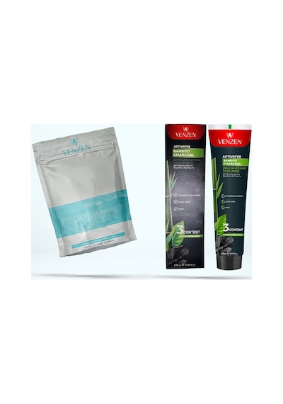 Diş Beyazlatma Tam Seti-beyazlatıcı Diş Macunu 120gr Diş Beyazlatma Tozu 60gr Ve Bambu Diş Fırçası