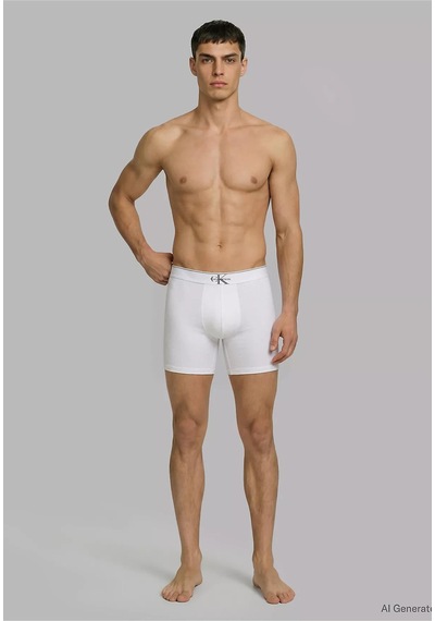 Calvin Klein Erkek Pamuklu Logo Detaylı Elastik Bel Bantlı Üçlü Gri Boxer-14941