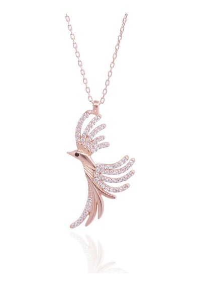 Minamis Silver Taşlı Anka Kuşu Kolye-2189