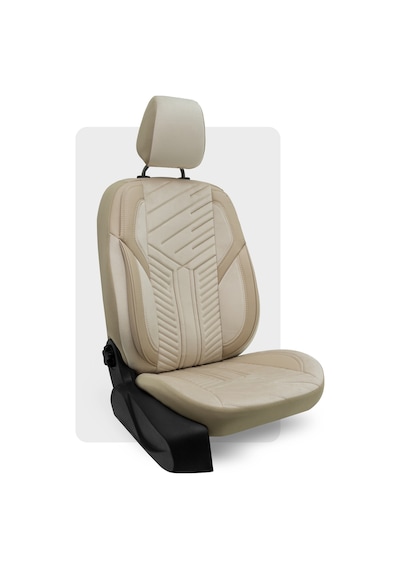 Otexo Panther Taytüyü Ortopedik Destekli Airbag Uyumlu Universal Oto Koltuk Kılıfı Krem - Krem