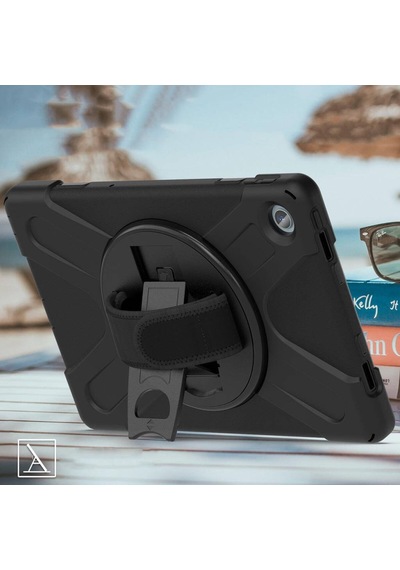 Lenovo Uyumlu Tab M10 Plus Tb-125f - Tb-128f 3. Jenerasyon Defender Zırhlı Tam Koruma Silikon