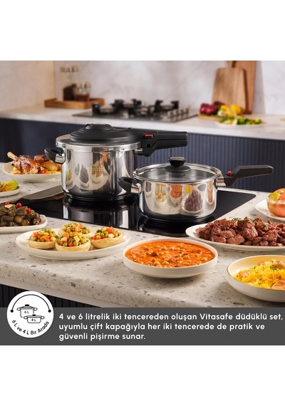 Vitasafe Düdüklü Tencere Seti 4+6 Litre Diğer