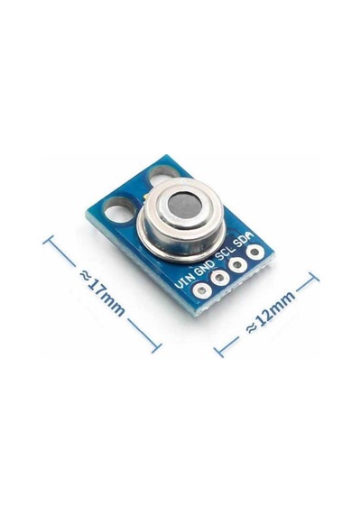 Gy-906 Kızılötesi Sıcaklık Sensör Modülü -70c/380c Mlx90614 Termometre Temassız Dijital Isı Ölç.ııc