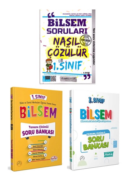 Markaj Zeki Çocuk 1.sınıf Bilsem Soru Bankası Seti