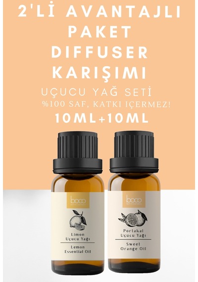 Boco Born In Cosmetics Limon + Portakal Uçucu Yağı 2 x 10 ML