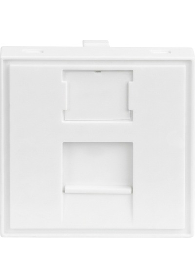 45x45 Kapaklı Boş Data Priz Modülü Beyaz Rj45 Rj11