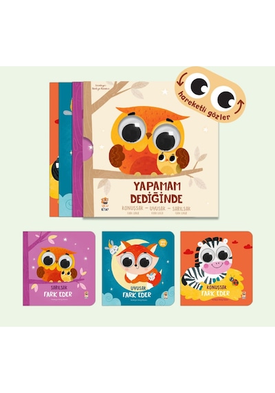 Sincap Kitap Yapamam Dediğinde (3 Kitap Takım) (Ara-Bul & Hareketli Gözler)