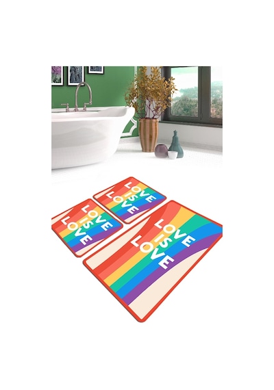 Sanctus Banyo Halısı Djt 3 Lü Set