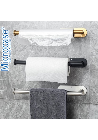 Microcase Çok Amaçlı Mutfak Banyo Tuvalet Paslanmaz Çelik Kağıt Havluluk Al5447 Gold