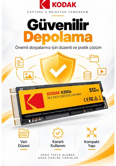 X250s 512gb M.2 Sata 2280 Ssd 520 Mb/s Okuma 500 Mb/s Yazma Hızlı Ssd