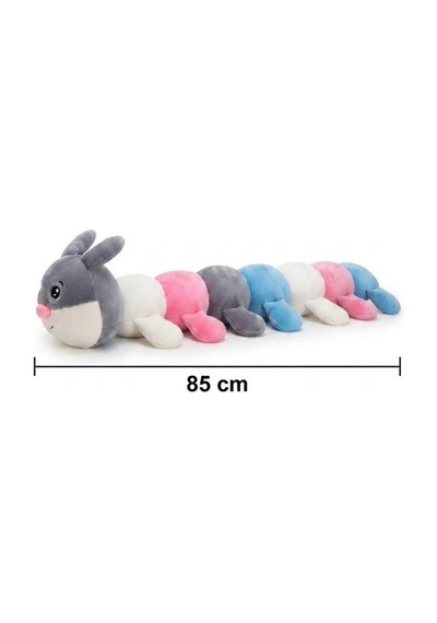 Peluş Tırtıl 85cm Sevimli Konforlu: Peluş Uyku Yastığı Ve Sarılma Arkadaşı Dekoratif Oyuncak Pembe