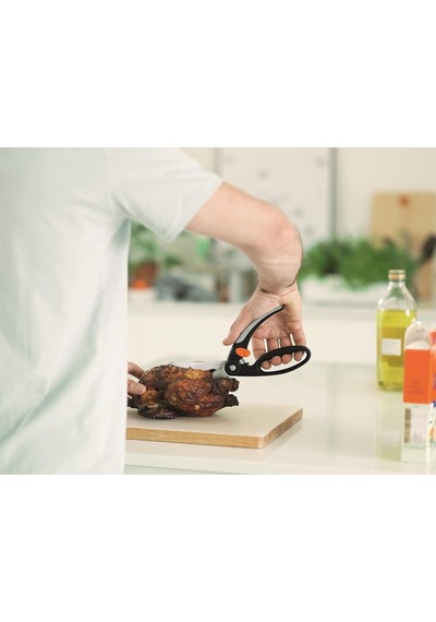 Fiskars Kümes Hayvanı Makası, Toplam Uzunluk: 25 Cm, Kaliteli Çelik/plastik, Fonksiyonel Şekil, 1003033