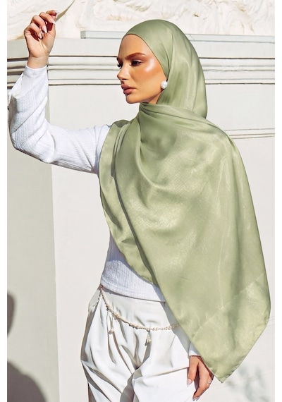 Olcay İpek Organze Abiye Şal Mint 105