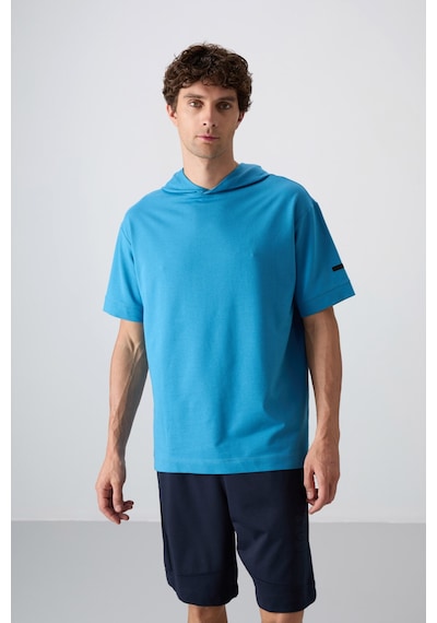 Tommy Life Petrol Mavi Pamuklu Kalın Yumuşak Dokulu Oversize Fit Basic Erkek T-shirt - 88352 Petrol Mavi Tommy Life Petrol Mavi Pamuklu Kalın Yumuşak Dokulu Oversize Fit Basic Erkek T-shirt - 88352 Petrol Mavi