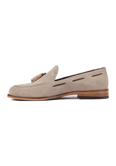 Shoetyle - Bej Süet Deri Erkek Klasik Ayakkabı 250-2350-798-bej