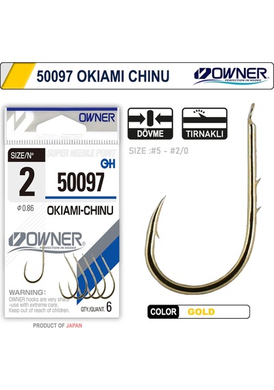 Owner 50097 Okiami-Chinu Gold Iğne (544729255)