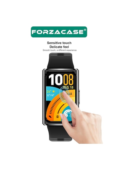 Forzacase Huawei Band 11 Pro İle Uyumlu Çerçeveli Tam Kaplayan 3d Pet Ekran Koruyucu Film - Fc016