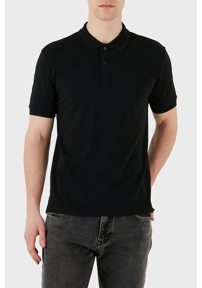 Calvin Klein Erkek Polo Yaka T Shirt K10k114484 Beh Siyah Siyah