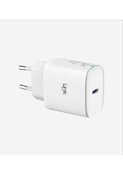 Linktech C311 Safe Type-c Kablolu 25w Hızlı Şarj Adaptörü Beyaz